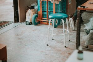 DIY work in hostel by a free accommodation staff